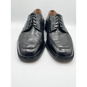 Florsheim Imperial 92662 Men Sz 10.5 EEE Black Leather Moc Toe Derby Shoes Italy